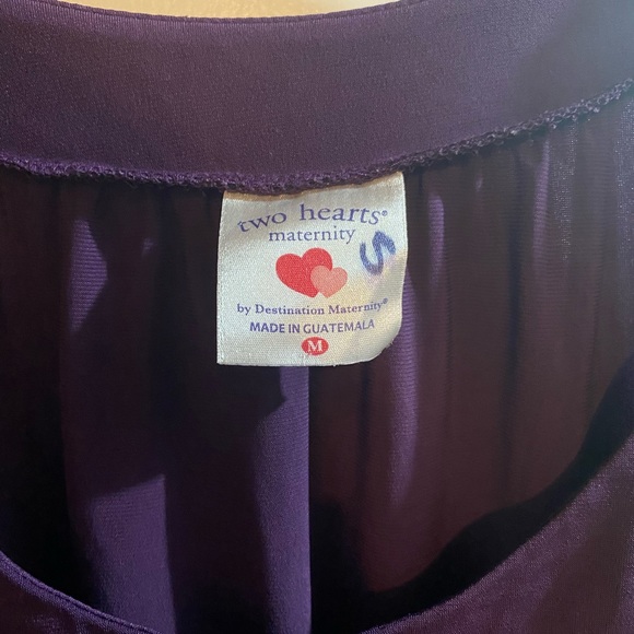 🌺 3/$15 Purple Long Sleeve Maternity Blouse - Picture 3 of 3